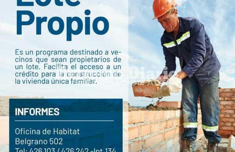 Imagen de Lote Propio: Informes en la oficina de h&aacute;bitat