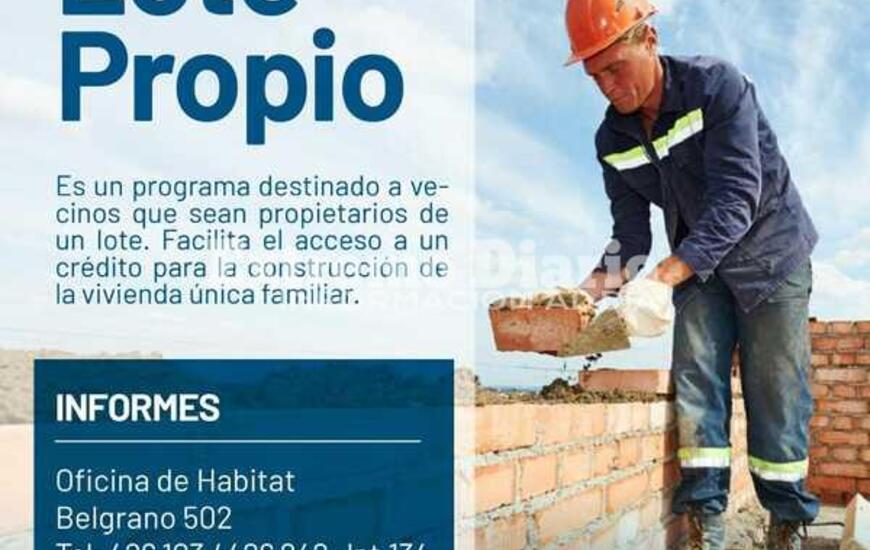 Imagen de Lote Propio: Informes en la oficina de h&aacute;bitat