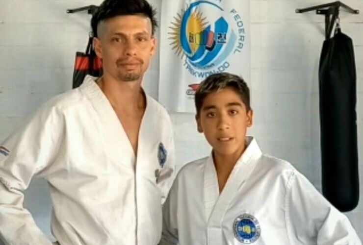 Imagen de Benjamín Barreto, de la Academia Shijak, quedó clasificado para el Mundial de Taekwondo