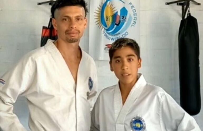 Imagen de Benjamín Barreto, de la Academia Shijak, quedó clasificado para el Mundial de Taekwondo