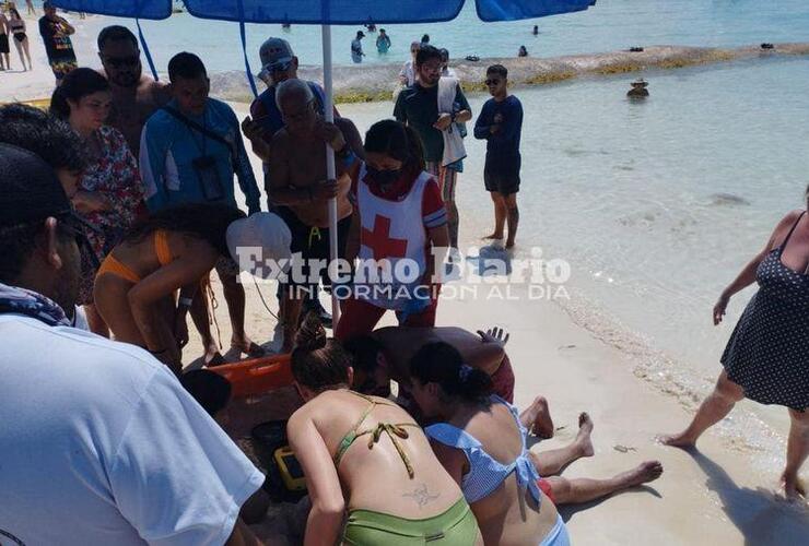 Imagen de Murió un turista argentino en una playa de México por un aparente infarto