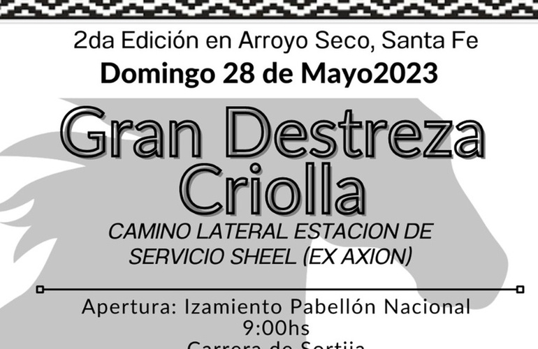 Imagen de Ahora sí: Ya tiene fecha la 2da Edición de la Gran Destreza Criolla