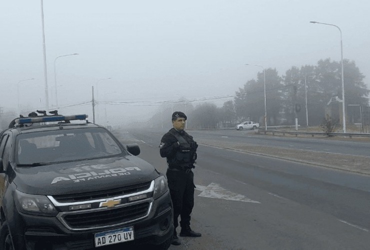 Imagen de Densos bancos de niebla en la rutas y autopistas de la región