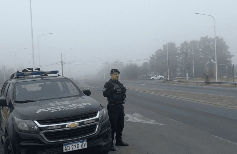 Imagen de Densos bancos de niebla en la rutas y autopistas de la región