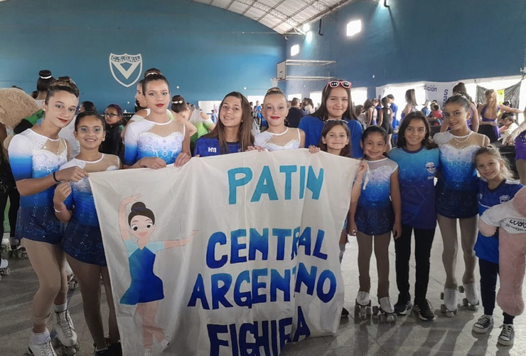 Imagen de El patín de Central Argentino, brilló en Pérez.