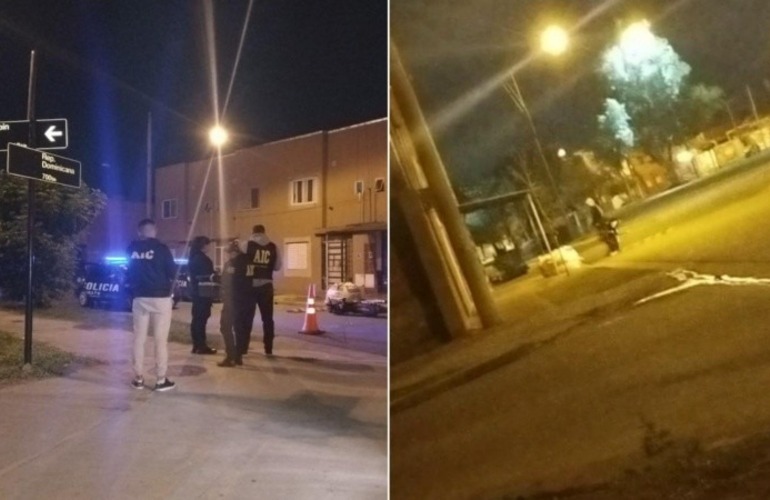 Personal de AIC trabajó en la escena del hecho e incautó once vainas.