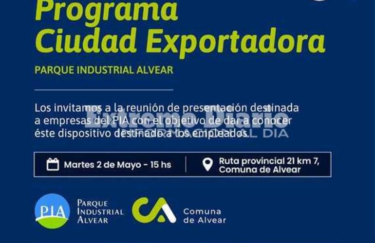 Imagen de Presentación del programa Ciudad Exportadora en Alvear