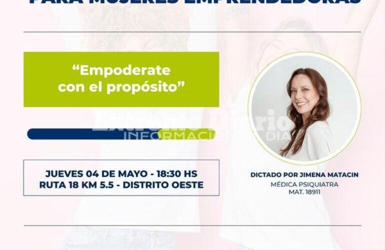 Imagen de Capacitación para mujeres emprendedoras en Alvear