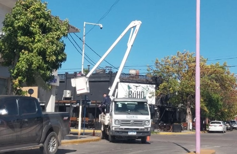 Este sábado estuvieron trabajando en Libertad y San Martín.