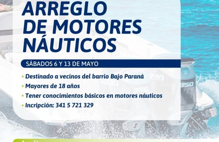 Imagen de Capacitación: "Arreglo de motores náuticos"