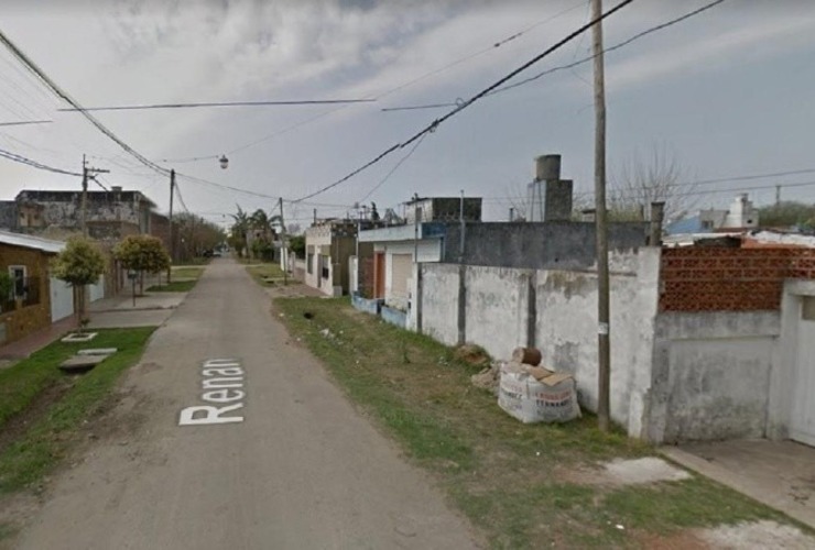 La cuadra de Renan al 200, donde fue baleado el hombre de 39 años. (Imagen Google Street View)