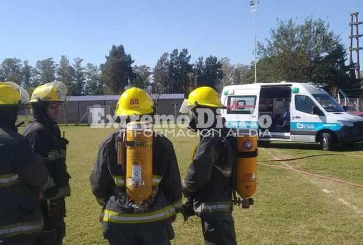 Imagen de Bomberos: Protocolo de prevención para la llegada de Omar Perotti a Lagos