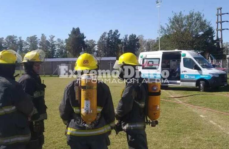 Imagen de Bomberos: Protocolo de prevención para la llegada de Omar Perotti a Lagos