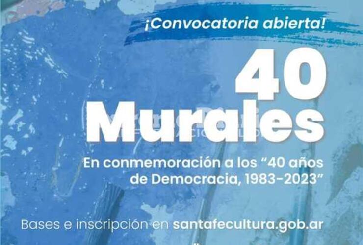 Imagen de Extienden la inscripci&oacute;n a la convocatoria "40 Murales a 40 a&ntilde;os 40 a&ntilde;os de democracia"