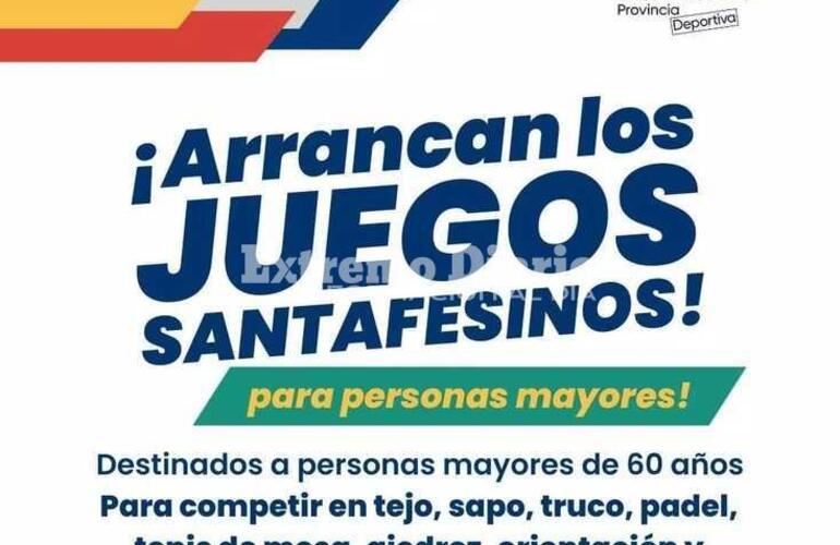 Imagen de Abrió la inscripción para los Juegos Santafesinos destinado a personas mayores