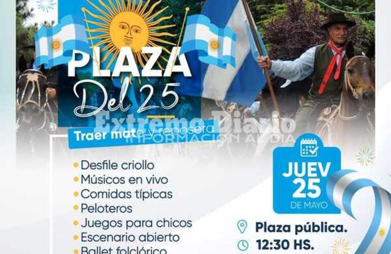 Imagen de 25 de Mayo: �Todos a la Plaza� en Fighiera