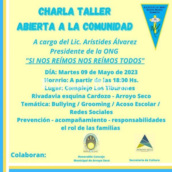 Imagen de Charla abierta a la comunidad: �Si nos re&iacute;mos nos re&iacute;mos todos�