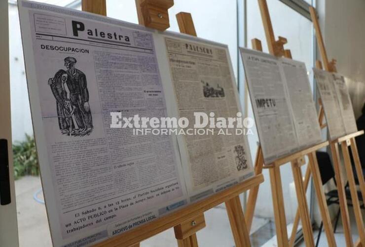 Imagen de Prensa local: Exposición del Museo Municipal en el Centro de Salud Ramón Carrillo