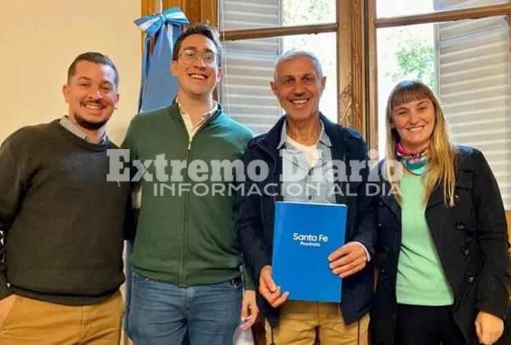 Imagen de La provincia firmó un convenio con el club del campeón del mundo Ricardo Giusti