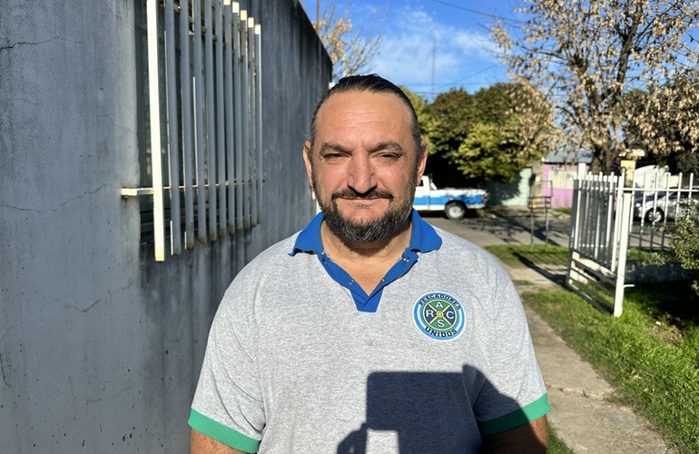 Imagen de Mauricio Bachieca, se refirió al gran presente de los Pescadores Unidos del Rowing Club a nivel provincial.