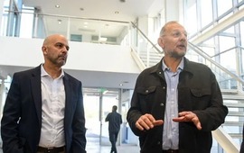 Los ministros de Seguridad, Claudio Brilloni, y de Gesti&oacute;n P&uacute;blica, Marcos Corach.