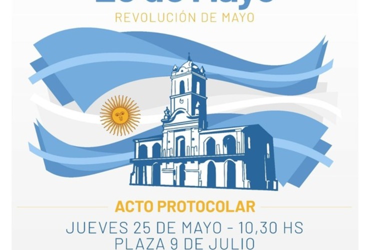 Imagen de Acto protocolar por el 25 de Mayo