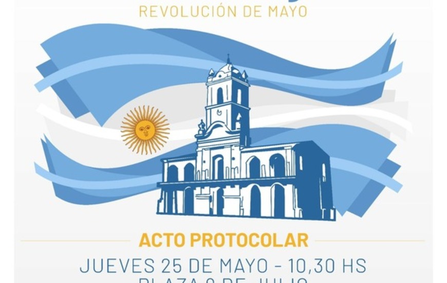 Imagen de Acto protocolar por el 25 de Mayo