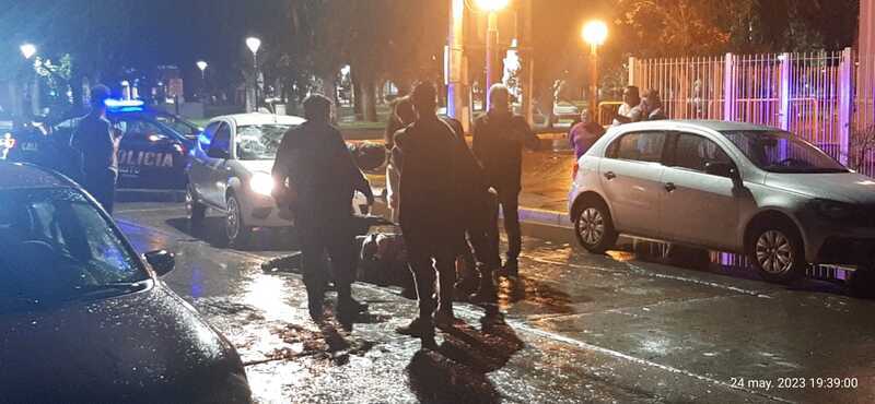 El accidente fue cerca de las 19:30 horas.