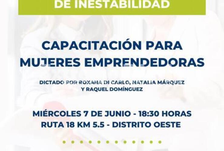 Imagen de Alvear: Capacitación para mujeres emprendedoras