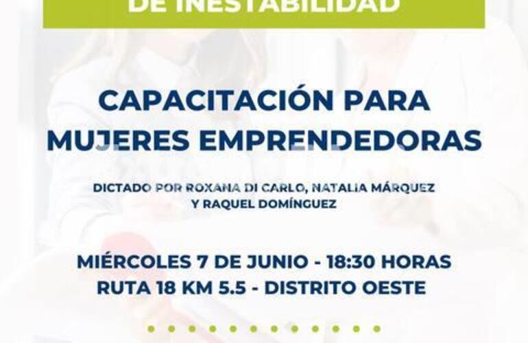 Imagen de Alvear: Capacitación para mujeres emprendedoras