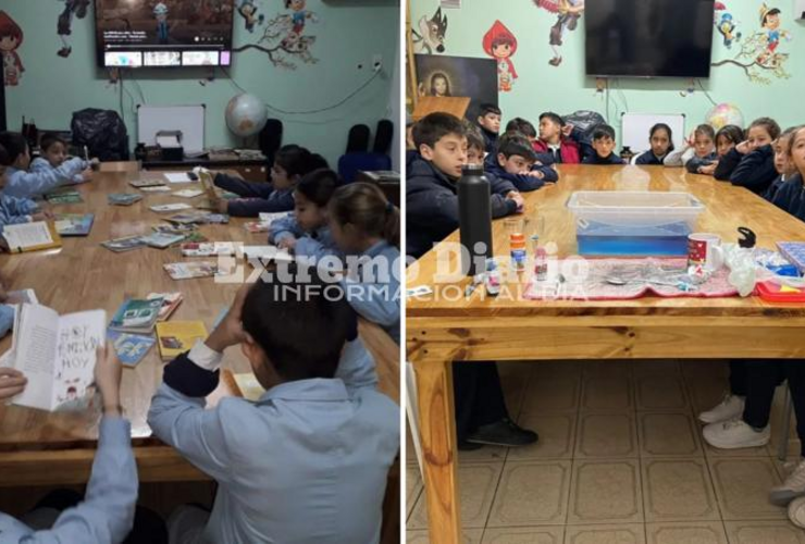 Imagen de Científicos y lectores: Actividades de los alumnos de la Escuela Santa Lucía