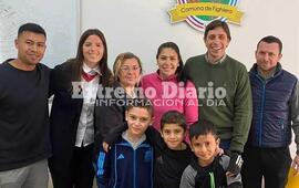 Imagen de Fighiera: La Comuna dio un aporte econ&oacute;mico para que tres chicos se prueben en River