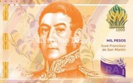 Imagen de As&iacute; es el nuevo billete de $1.000 con la imagen de San Mart&iacute;n que se prepara para circular