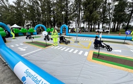 Imagen de Jornadas de Cultura Vial en el Parque Central de General Lagos.