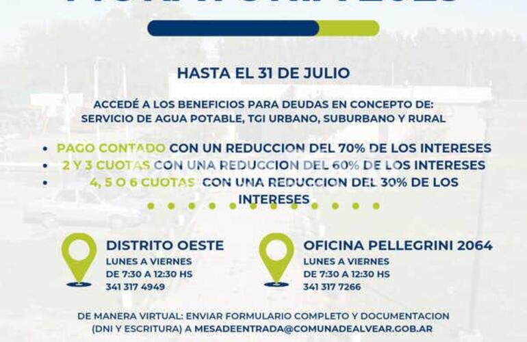 Imagen de Alvear: Abri&oacute; la moratoria 2023