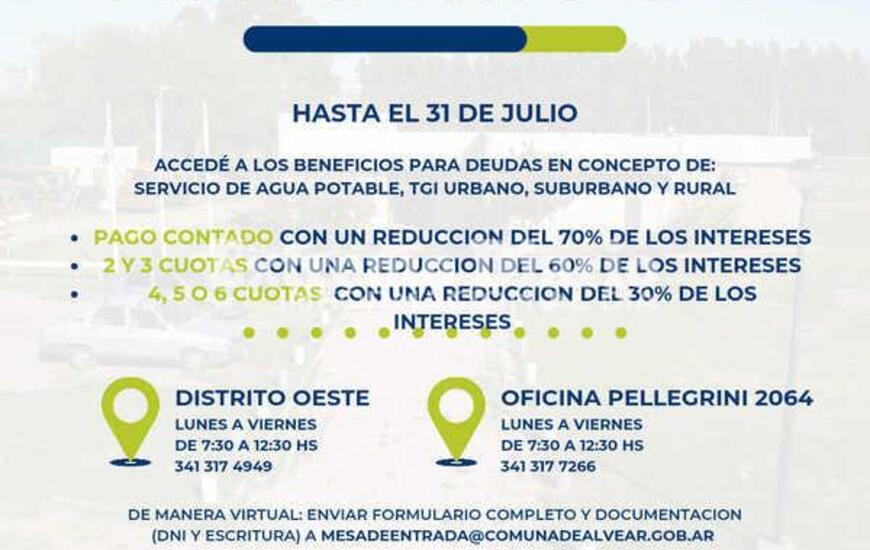 Imagen de Alvear: Abri&oacute; la moratoria 2023