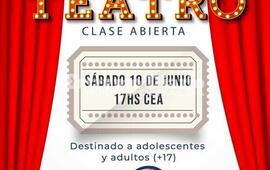 Imagen de Clase abierta de teatro en Alvear