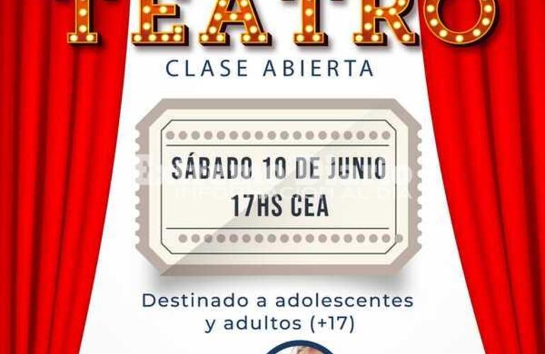 Imagen de Clase abierta de teatro en Alvear