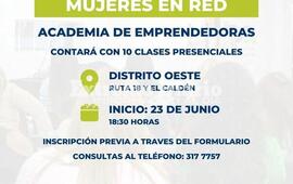 Imagen de Academia para emprendedoras en Alvear