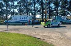 Imagen de Accidente de tr&aacute;nsito en Ruta 21: una persona rescatada por bomberos voluntarios