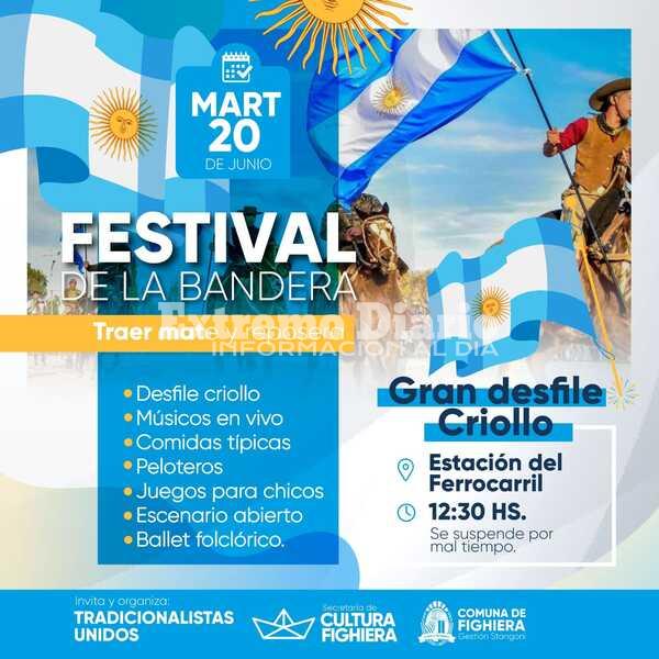 Imagen de Fighiera: Convocatoria de artesanos para el Festival a la Bandera