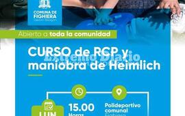Imagen de Fighiera: Curso de RCP y maniobra de Heimlich