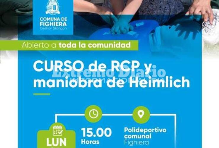 Imagen de Fighiera: Curso de RCP y maniobra de Heimlich