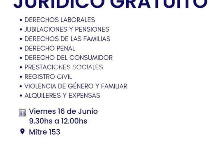 Imagen de Jornada de asesoramiento jurídico gratuito en Arroyo Seco