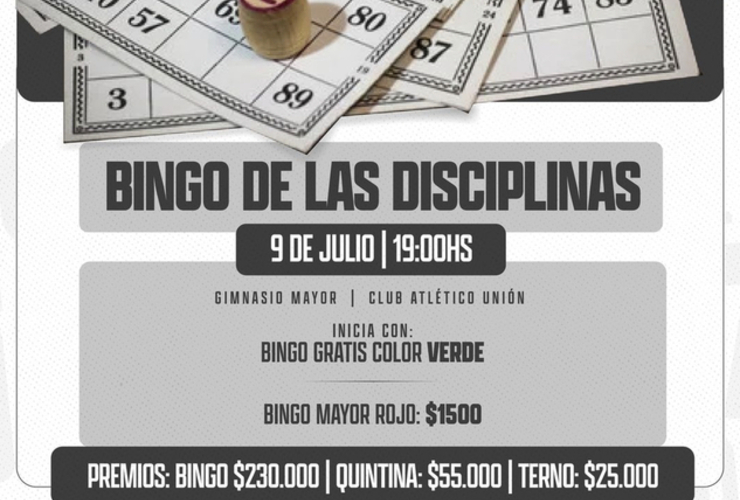 Imagen de Nueva edición del 'Bingo de Disciplinas' de Unión.