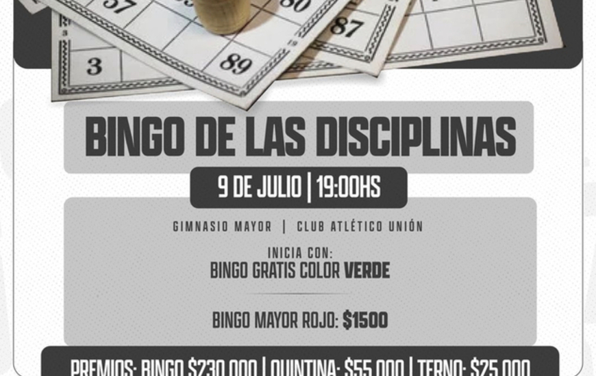Imagen de Nueva edici&oacute;n del 'Bingo de Disciplinas' de Uni&oacute;n.