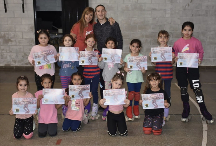 Imagen de Patinadoras de Talleres, realizaron una Clínica de capacitación en Coronel Bogado.