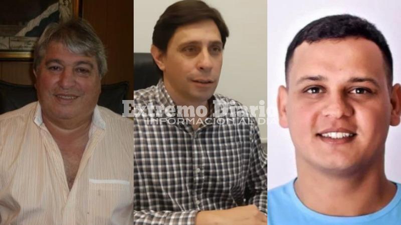 Carlos Mariani, Rodolfo Stangoni y Alexis Siano