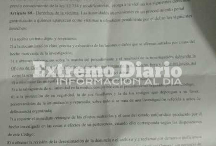 La denuncia recayó en la Subcria 11°