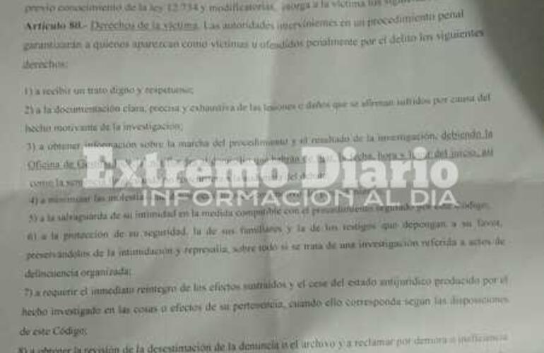 La denuncia recayó en la Subcria 11°